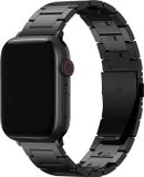 By Qubix Titanium Band Zwart Geschikt voor Apple Watch 44mm/45mm/46mm/49mm