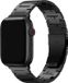 By Qubix Titanium Band Zwart Geschikt voor Apple Watch 44mm/45mm/46mm/49mm