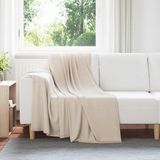 vidaXL - Dekentjes - Beige - 170 x 130 cm - Fleece