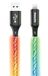 Philips DLC5130V iPhone-oplaadkabel RGB 1 m, 18 W snel opladen bliksemkabel, 480 Mbps synchronisatie, wirwar vrij gevlochten snoer voor iPhone, iPad, MFi compatibel