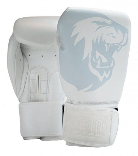 Super Pro Combat Gear Legend SE Lederen Bokshandschoenen - Wit - 14 oz
