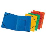 Herlitz 10902864 Inslagmap met 3 kleppen met elastieken A4 Kwaliteit gesorteerd 10 stuks