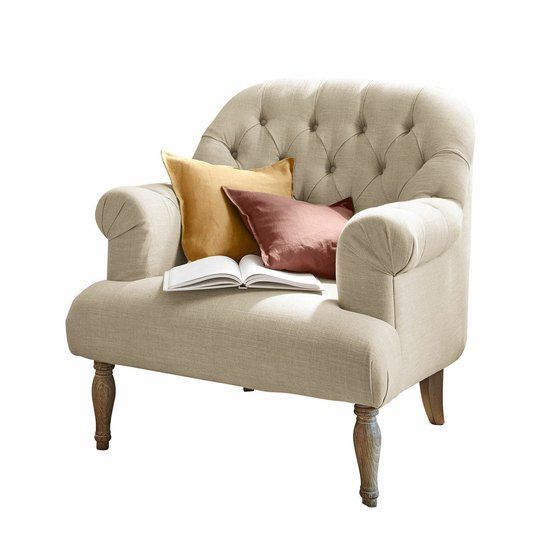 LOBERON Fauteuil Shambrook linnen