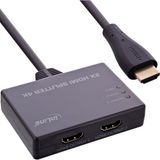 InLine HDMI splitter | 1 naar 2 | HDMI2.0 (4K 60Hz + HDR) | 0,50 meter