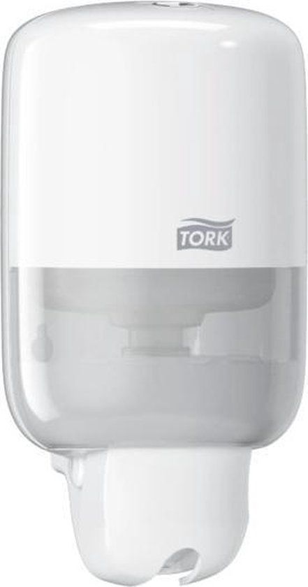 Tork Mini-zeepdispenser voor vloeibare zeep en lotion, compact formaat S2, wit (561000)