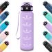 Honeyholly Drinkfles, 1000 ml, met tijdmarkeringen, motiverende fles, lekvrij, sportfles, fitnessfles, waterfles, waterfles voor school, camping, yoga, kantoor