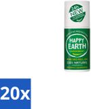 Happy Earth 20 x Déodorant Roll-On Bergamot Cedarwood 75 ml
