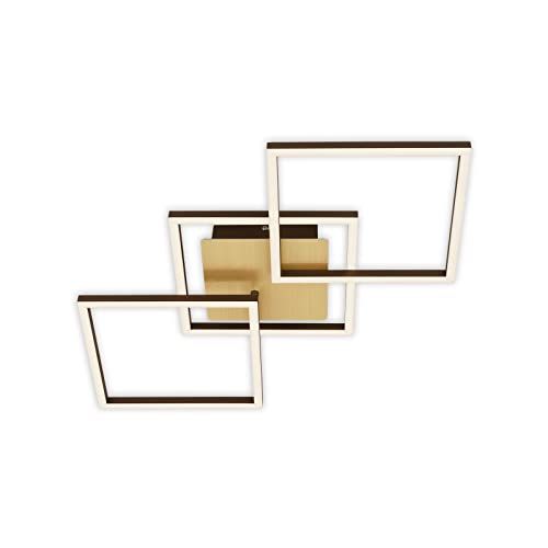Briloner - Plafondlamp LED - Goudbruin - 763x368x73 mm - Dimbaar