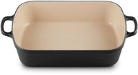 Le Creuset Gietijzeren Rechthoekige Braadslede - Mat Zwart - 33cm