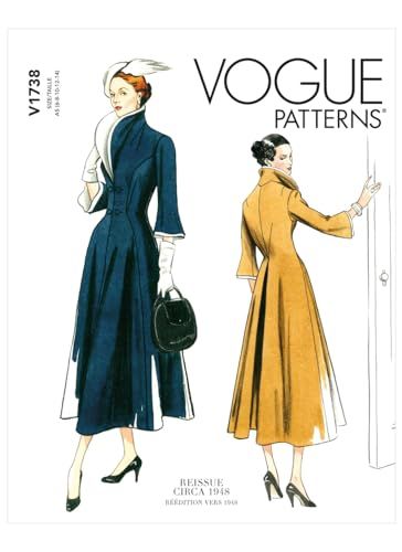 Vogue Patronen V1738A5 Misses Jurk - Wit - A5 (6-8-10-12-14)