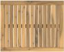 vidaXL Tafelblad 60,5 x 49 x 2 cm Rechthoekig Massief Acaciahout Wit