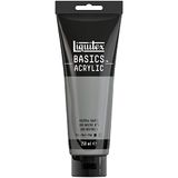 Liquitex 88700232 Basics Enkelvoudig Pigmenteerde Acrylverf, Kunstenaarspigmenten, Lichtecht, Medium Viscositeit, Goede Kwaliteit, Satijn Finish - 250ml Tube, Neutral Gray Value 5