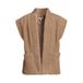 Orange Stars teddy gilet - zand