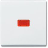 Busch-Jaeger Wip met rode kalot voor schakelaar/knop, 1-voudig wit - Allwetter 44® (IP44) (2107-32)