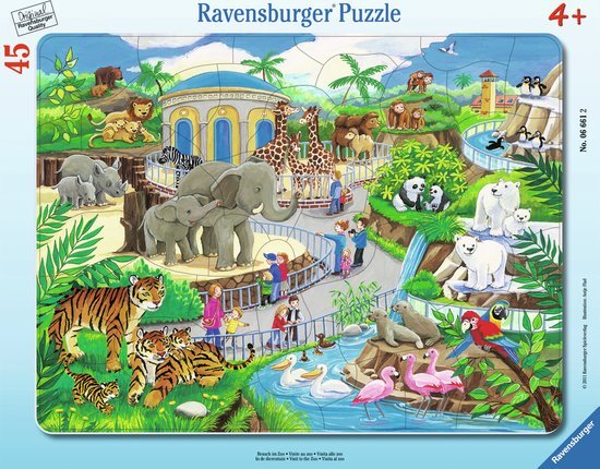 Ravensburger Puzzel - Dierentuin 45 stukjes