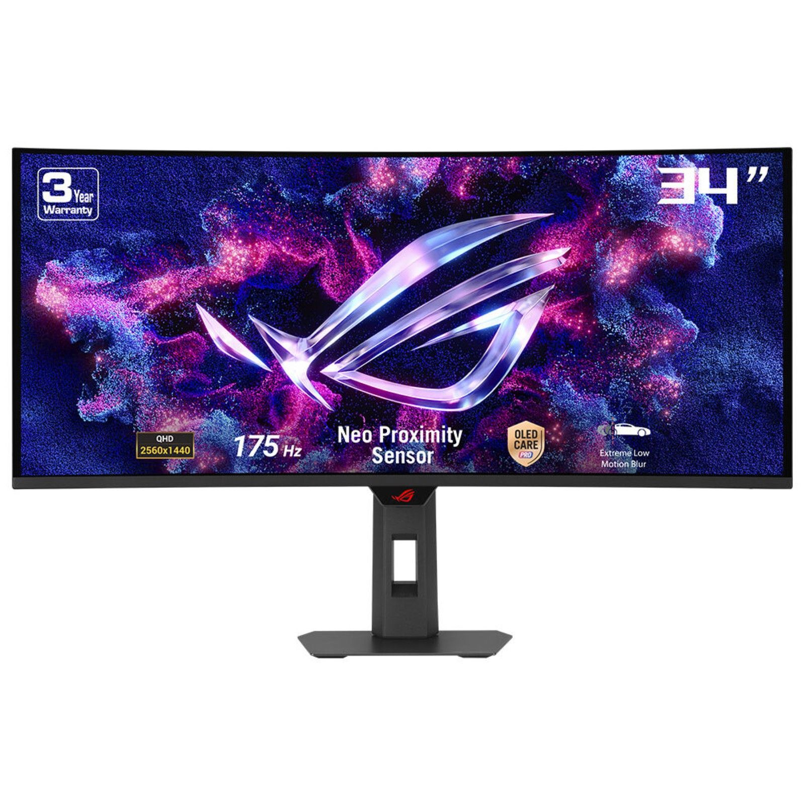 ASUS ROG Strix OLED XG34WCDG 34" UWQHD QD-OLED Gaming Monitor - 175Hz, 0.03ms, USB-C