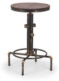 Rockport Table de bar Rockport, avec structure tubulaire, finition couleur cuivre, modèle Ulme, dimensions 90x66x66 cm