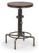Rockport Table de bar Rockport, avec structure tubulaire, finition couleur cuivre, modèle Ulme, dimensions 90x66x66 cm