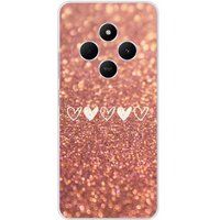 Xiaomi Redmi 14C 4G Paillettes coeur bedrukt siliconen hoesje