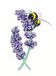 Heritage Crafts Peter Hachette kruissteekset – Lavendel Bee (Evenweave)