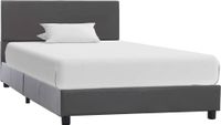 Prolenta Maison Exclusive - Cadre de lit sans matelas gris similicuir 90x200 cm