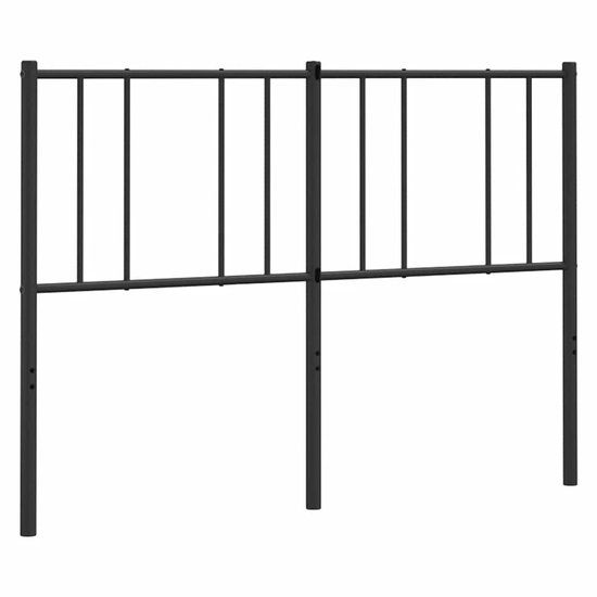 vidaXL Hoofdbord Metaal Zwart 150 cm