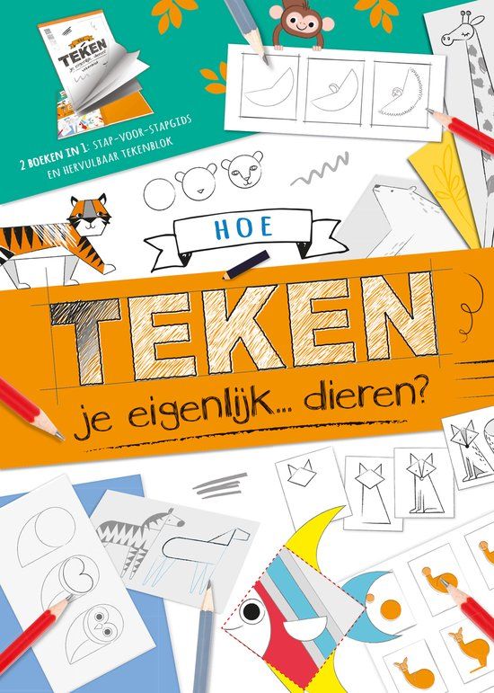 Hoe teken je eigenlijk... dieren? - Hardcover - Rose Harkness - Rebo Productions