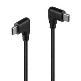 Lindy USB-C Male naar USB-C Male Kabel 0.50 m Zwart