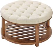 Vevor Ronde Salontafel Linnen 81x81x47.6cm