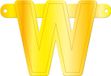 Folat Slingerletter 'w' 12,5 X 11 Cm Karton Geel