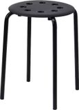 Ikea MARIUS Kruk, Stapelstoel, zwart, 45 cm