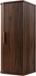 3xE living Armoire de salle de bain, bois de noyer, poignée dorée, 35,5 cm