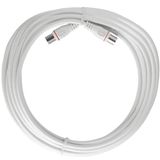 Axing EAK 501-80 aansluitkabel voor eindapparaat 5 m F-Quickfix F-stekker 4-voudig afgeschermde modemkabel voor kabelmodem DATA CATV kabeltelevisie