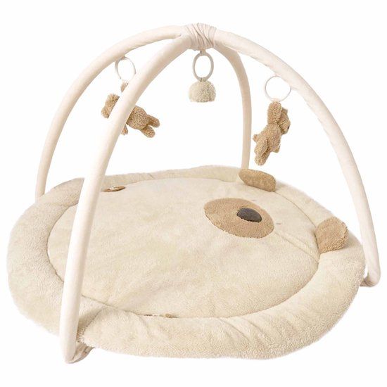 Prénatal Speelkleed Beer - Babygym - Met speelboog - ø 88 cm - Beige