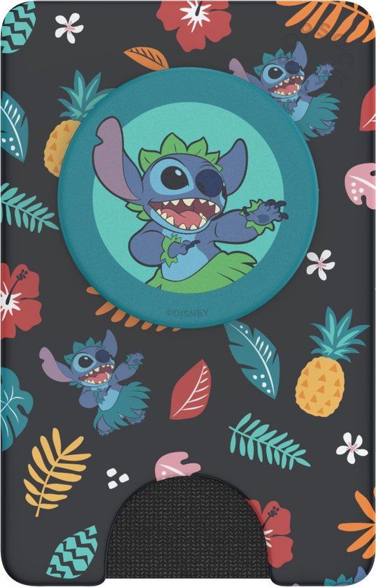 PopSockets PopWallet+ - Stitch Aloha Pattern (Disney) | Card Holder