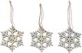 Inge-Glas - sneeuwvlokken kersthangers - 6x stukjs - hout - 7 cm - kerstboom ornamenten - kerstversieringen
