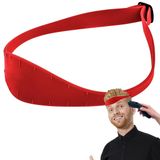 Tondeuse guide - Silicone neckline template - Fade and taper guide - Rouge - For DIY hairstyles