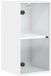 vidaXL Wandkast met glazen deuren 35x37x68,5 cm wit