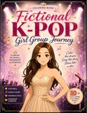 Fictional K-Pop Girl Group Journey: A Cute K-Pop Inspired Coloring Adventure
