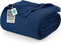 Utopia Bedding Katoenen Wafeldeken 300 GSM Marine 228x182 cm