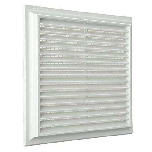 La Ventilazione De g15r2424b-y ventilatierooster kunststof bovenop Quadra, wit, 240 x 240 mm