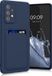 kwmobile Samsung Galaxy A52 / A52 5G / A52s 5G Hoesje met Pasjeshouder - TPU Case - Donkerblauw