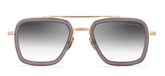 Dita Flight.006 Lunettes de soleil unisexe gris géométrique gris 52mm