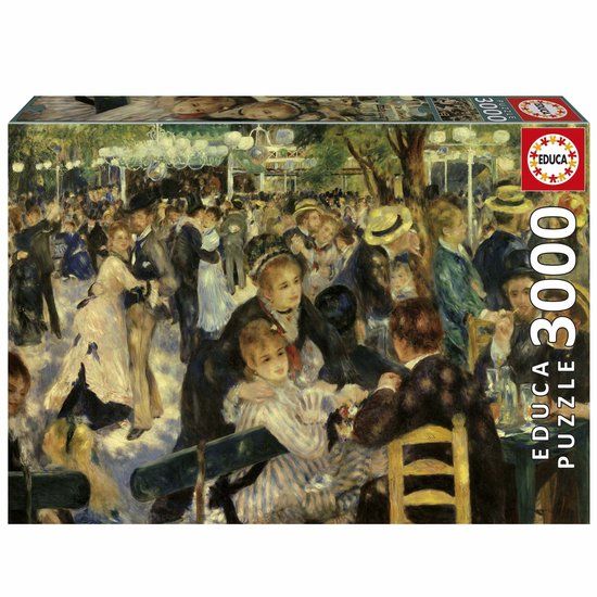 Educa Legpuzzel Kunst Bal du Moulin de la Galette 3000 Stukjes