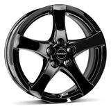 Borbet F black glossy 7x17 ET50 5.00x112 hub bore 57.06 mm - aluminium velgen