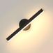 Comely Binnen LED Wandlamp, 12W Moderne 360° Draaibare Wandlamp, Zwarte Acryl Muurlamp voor Slaapkamer, Woonkamer, Gang, Trap, Warm Wit 3000K