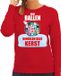 Bellatio Decorations Shoppartners Bv Rinkelende Kerstbal sweater / foute Kersttrui Mijn ballen rinkelen deze Kerst rood voor dames - Kerstkleding / Christmas outfit L