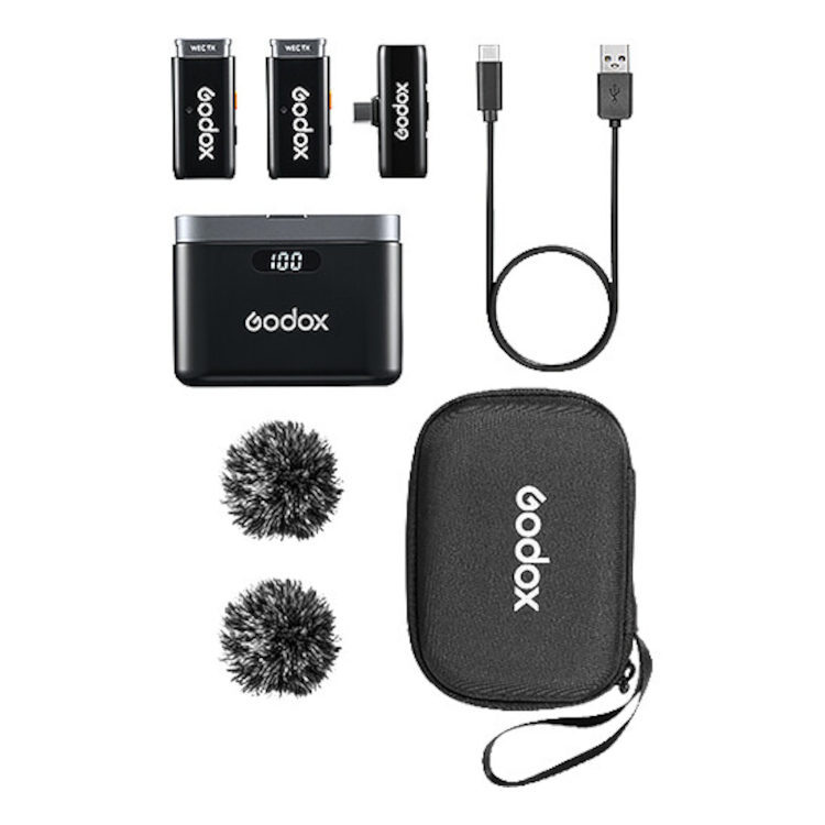 Godox Godox WES2 2-person Wireless Microphone System USB-C