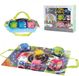 Tachan Speelkleedje met Speelgoedauto's van Stof - Met Tas - 6 Stuks