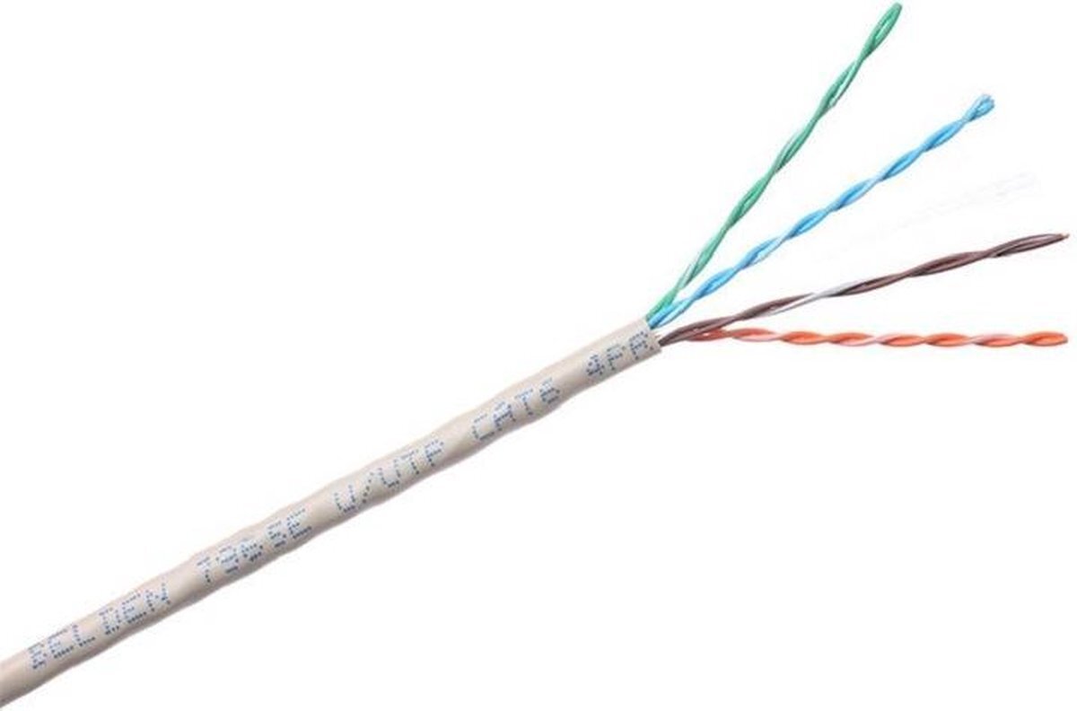 OEM Belden 7965E Cat6 UTP netwerk kabel stug 100 meter 100% koper